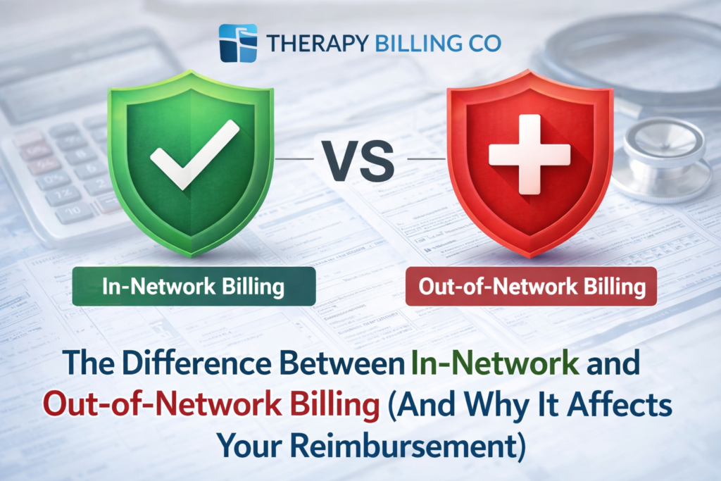 In-network vs out-of-network billing for physical therapy insurance reimbursement